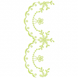 Flowers And Tree Embroidery Design 7